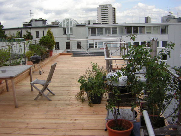 Dachterrasse nach der Sanierung